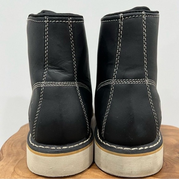 Carhartt Black Leather Men's Lace-Up Boots - Picture 2 of 5